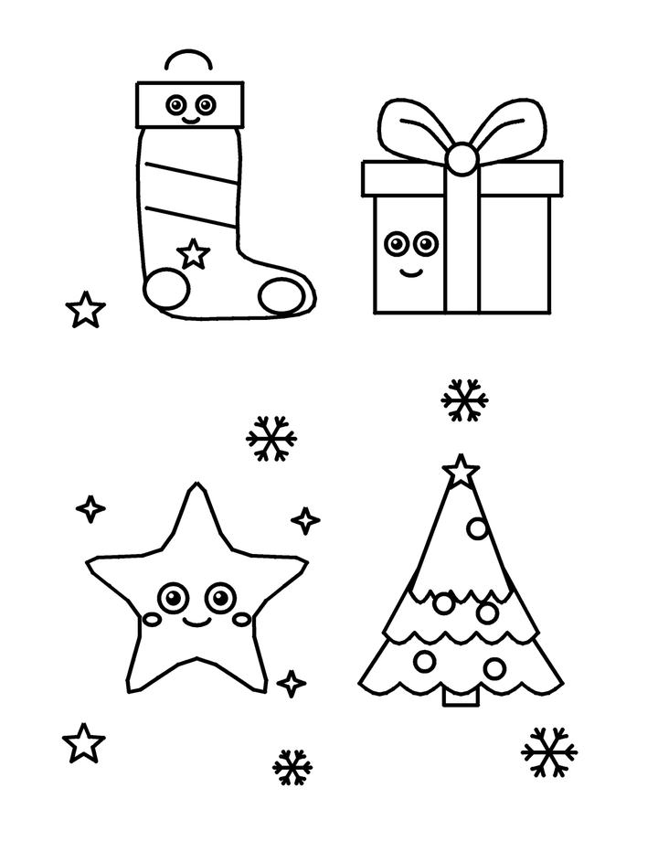 Christmas Coloring Book for Kids Ages 4-8