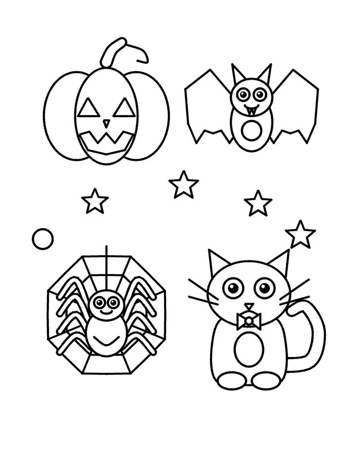 Halloween Coloring Book for Toddlers