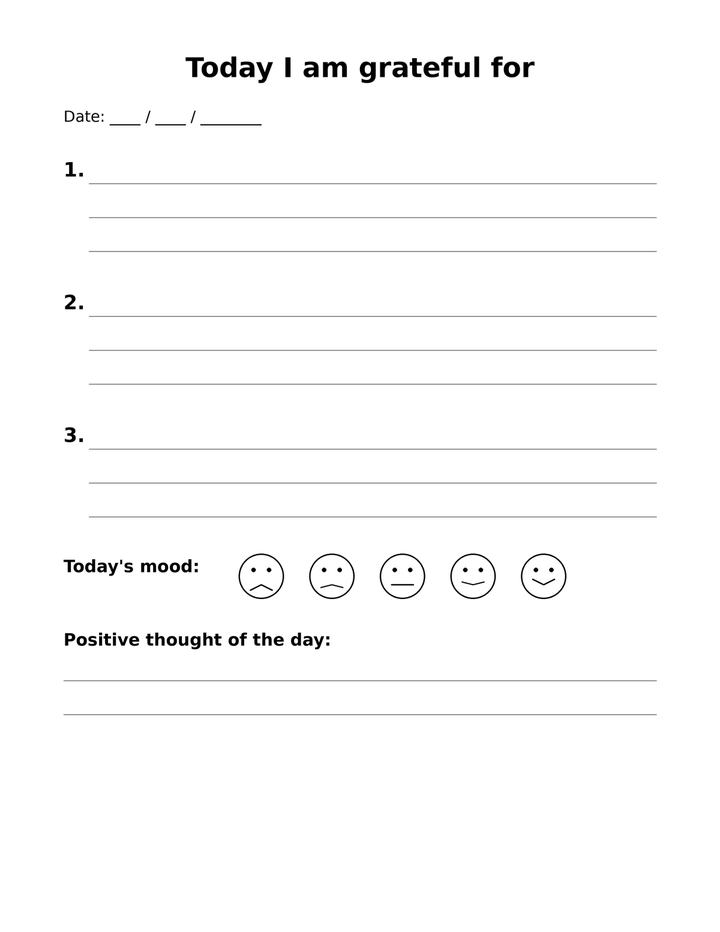 Kids Gratitude Journal