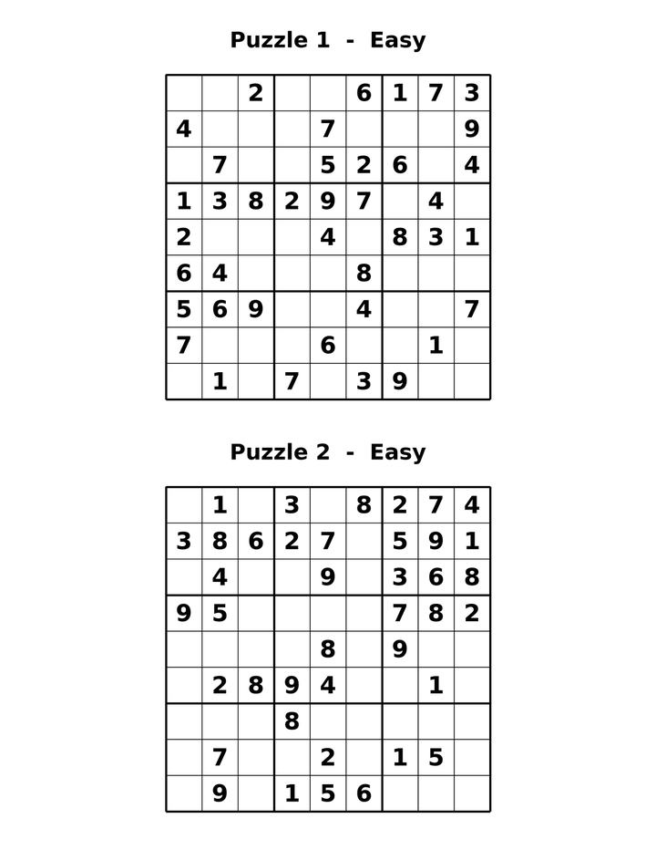 Large Print Sudoku for Seniors
