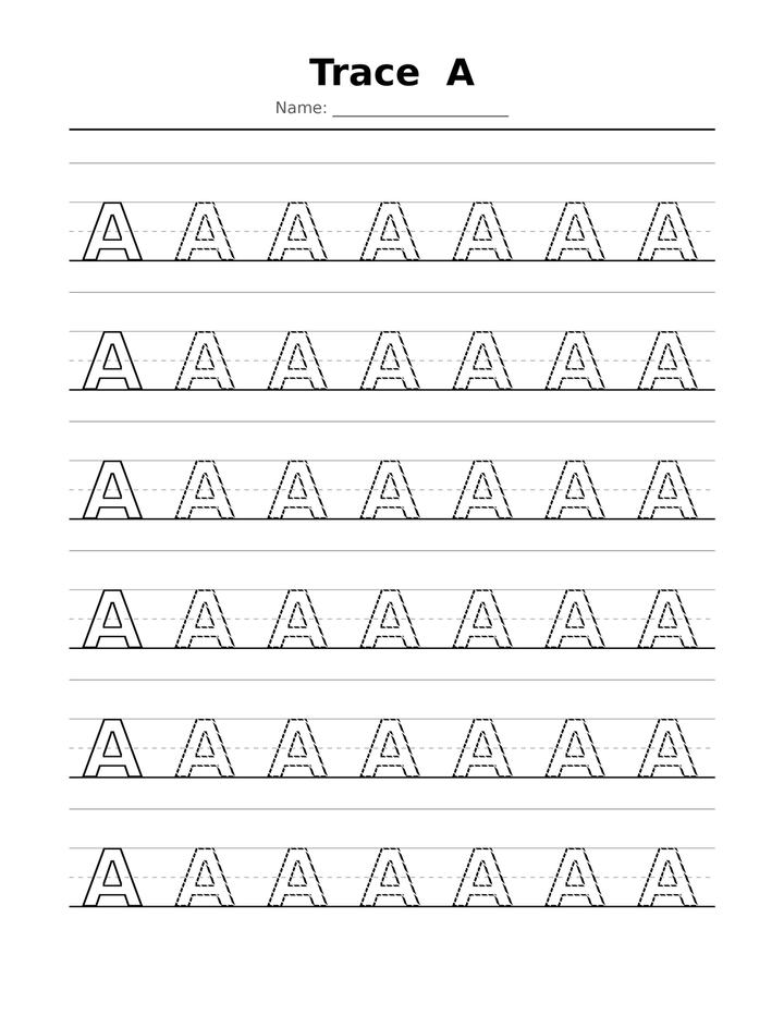 Letter Tracing Book for Preschoolers
