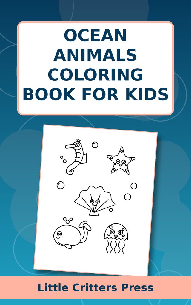 Ocean Animals Coloring Book for Kids