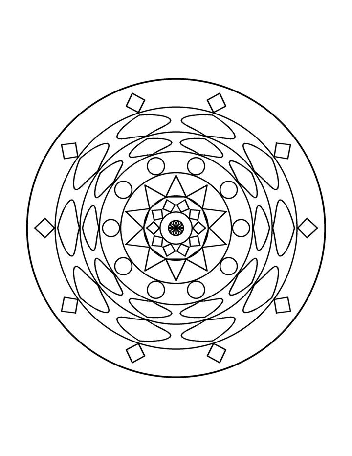 Relaxing Mandala Coloring Book for Adults