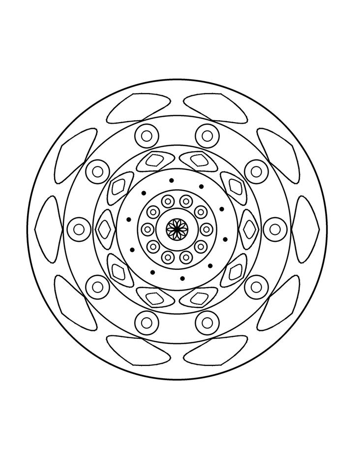 Relaxing Mandala Coloring Book for Adults