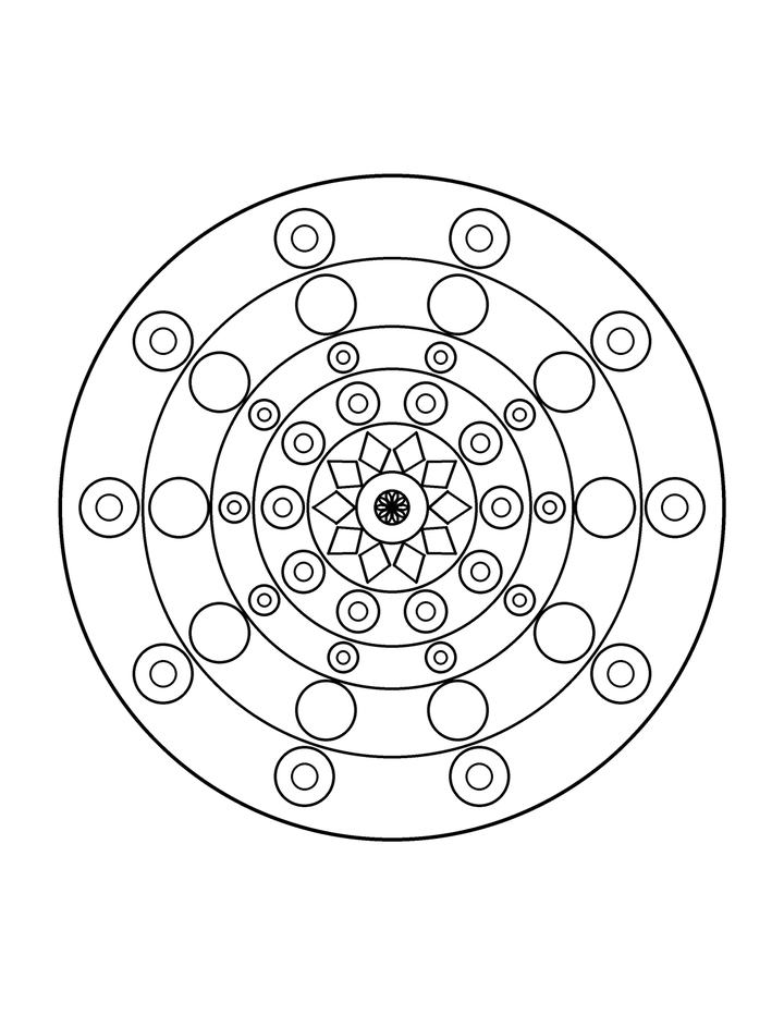 Relaxing Mandala Coloring Book for Adults